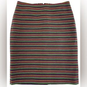 Talbots multi color stripped skirt